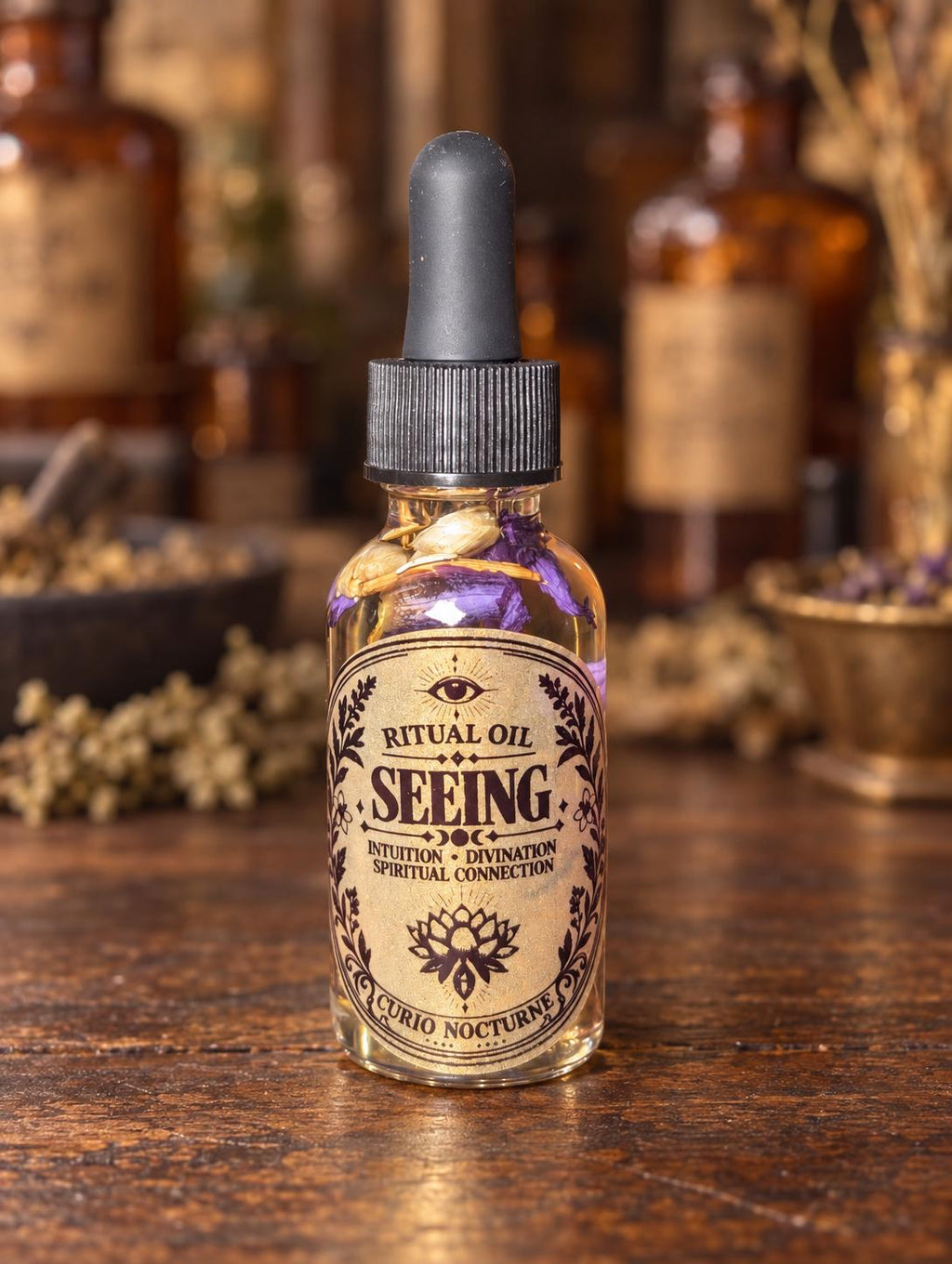 Seeing Oil • Intuition & Psychic Awareness Oil • Third Eye, Divination, Dream Work, Spiritual Insight
