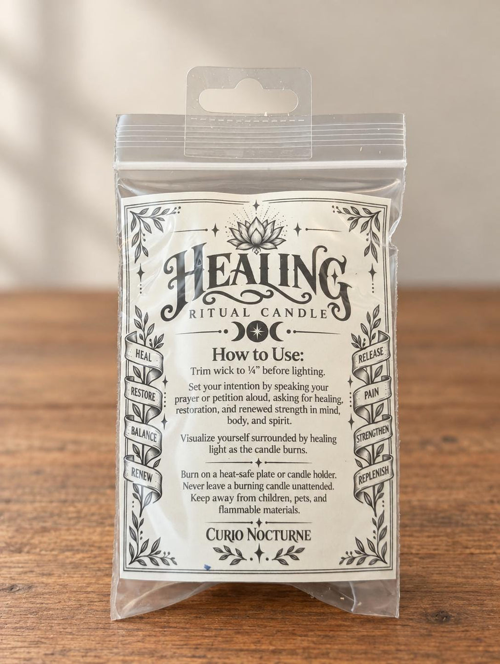 Healing Ritual Beeswax Candles • Healing, Comfort & Emotional Wellness