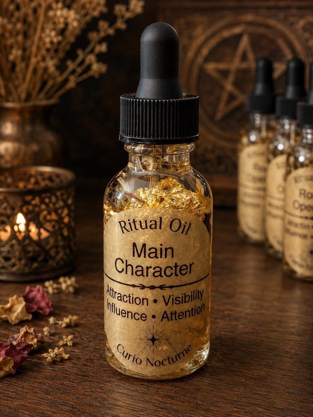 Main Character Oil • Confidence, Visibility & Influence • Attraction Oil for Presence, Success and Recognition