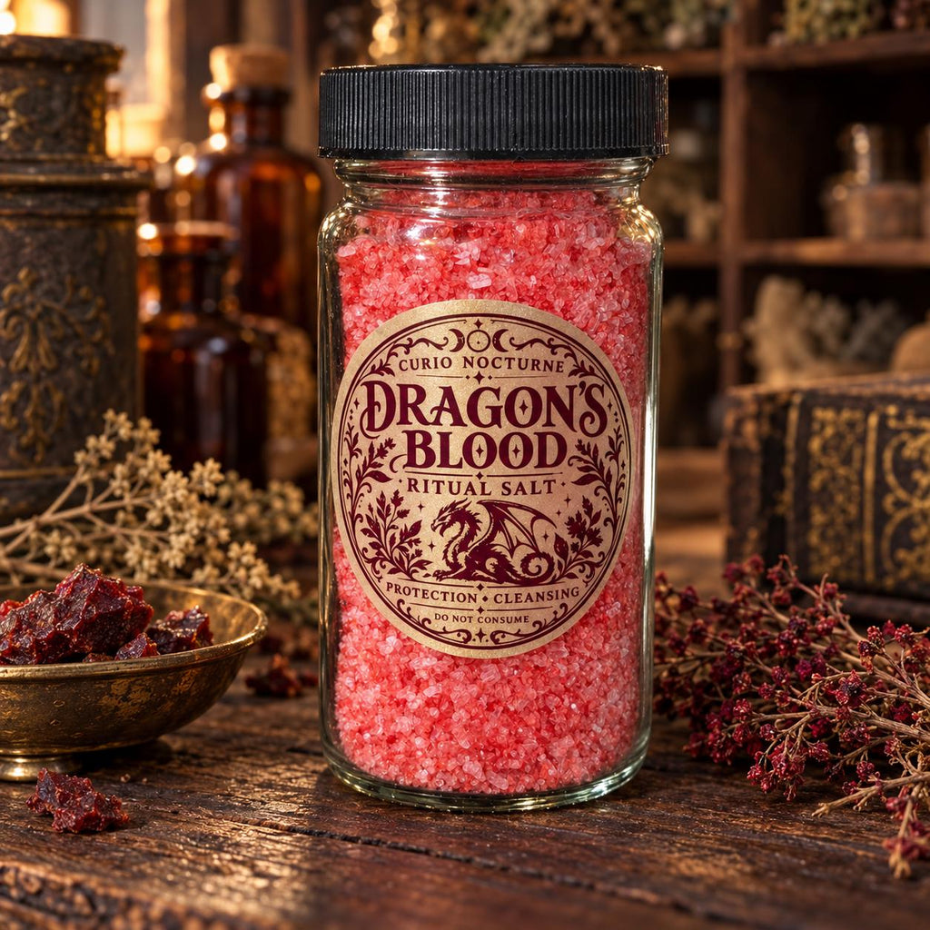 Dragon's Blood Ritual Salt • Protection, Strength, Grounding, Resilience