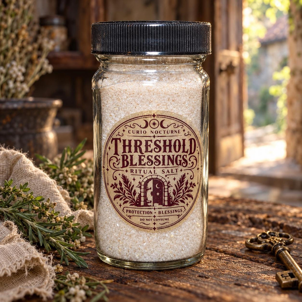 Threshold Blessing Ritual Salt • Home Blessing • Prosperity • Protection • Cinnamon & Sage