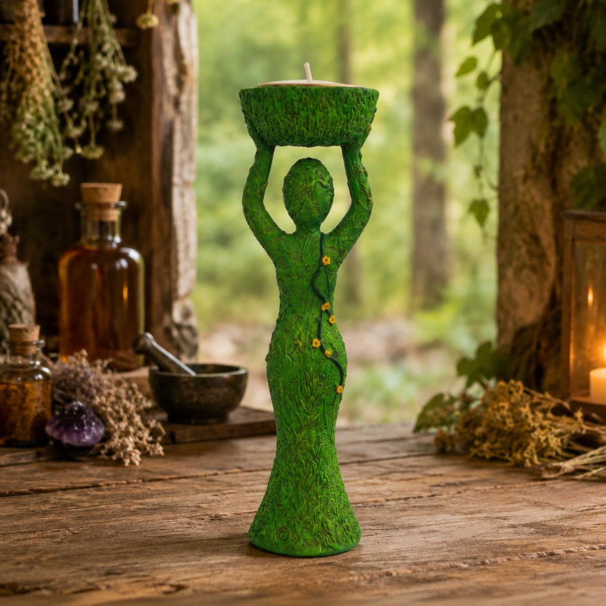 Nurturing Nature Goddess Tealight Holder