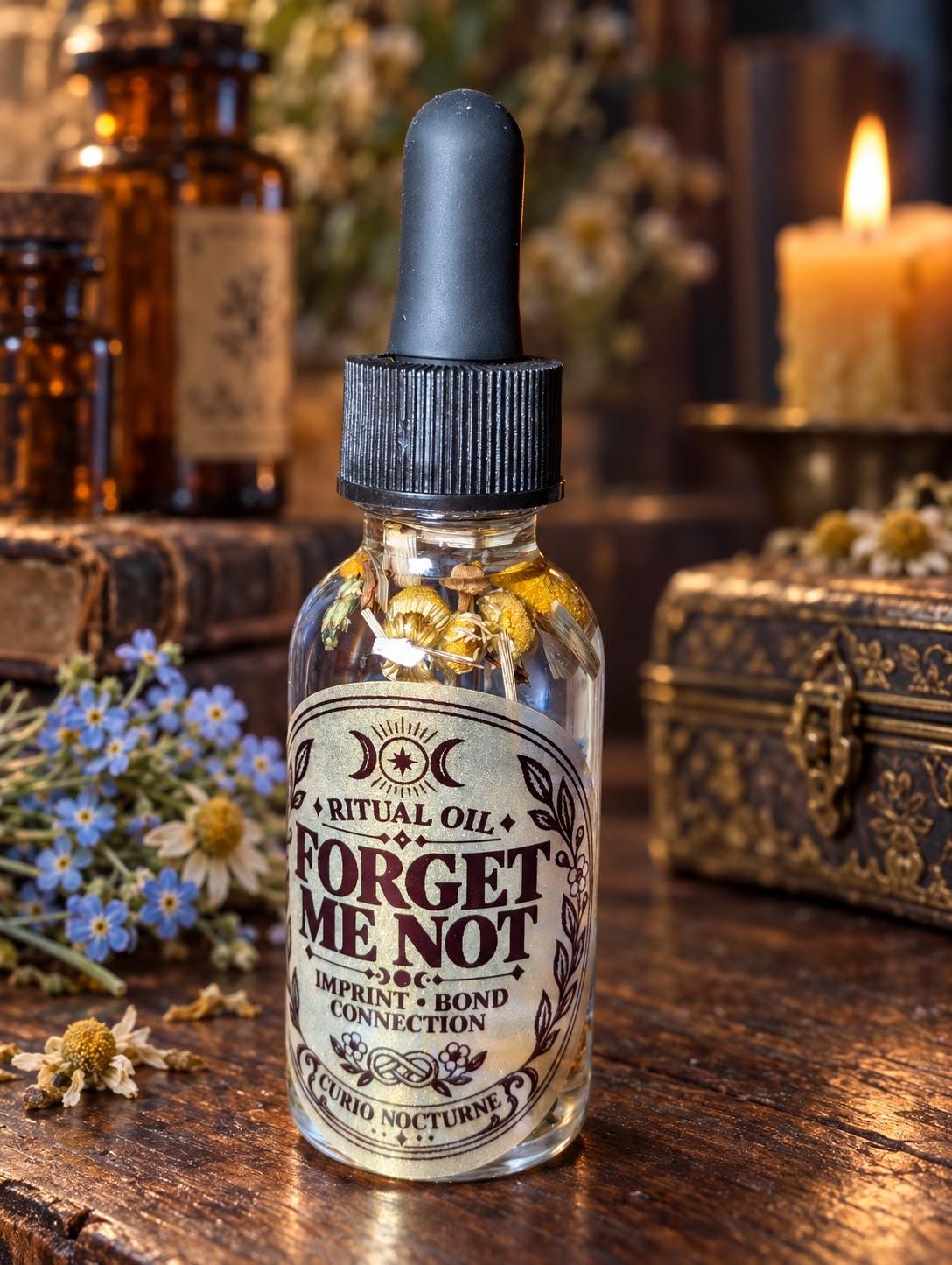 Forget Me Not Oil • Imprint, Bond & Connection • Memory, Emotional Recall and Lasting Connection Ritual Oil