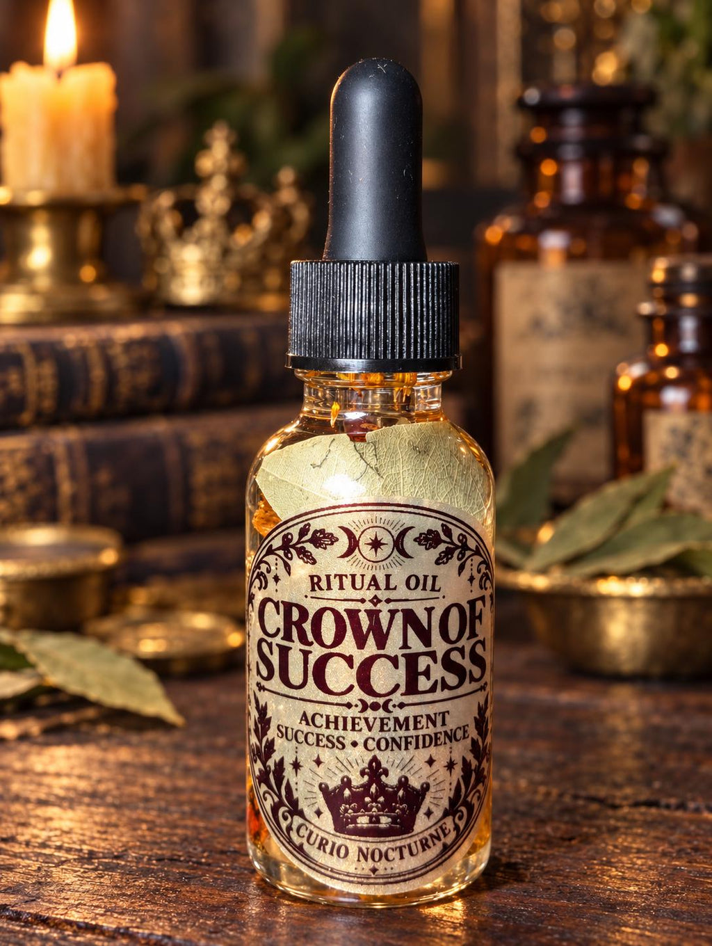 Crown of Success Oil • Achievement, Victory, Confidence, Wealth, Manifestation