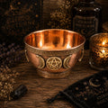 Copper Triple Moon Pentacle Bowl