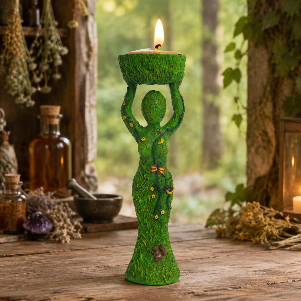 Nurturing Nature Goddess Tealight Holder