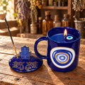 Evil Eye Candle Mug • Sandalwood Scented