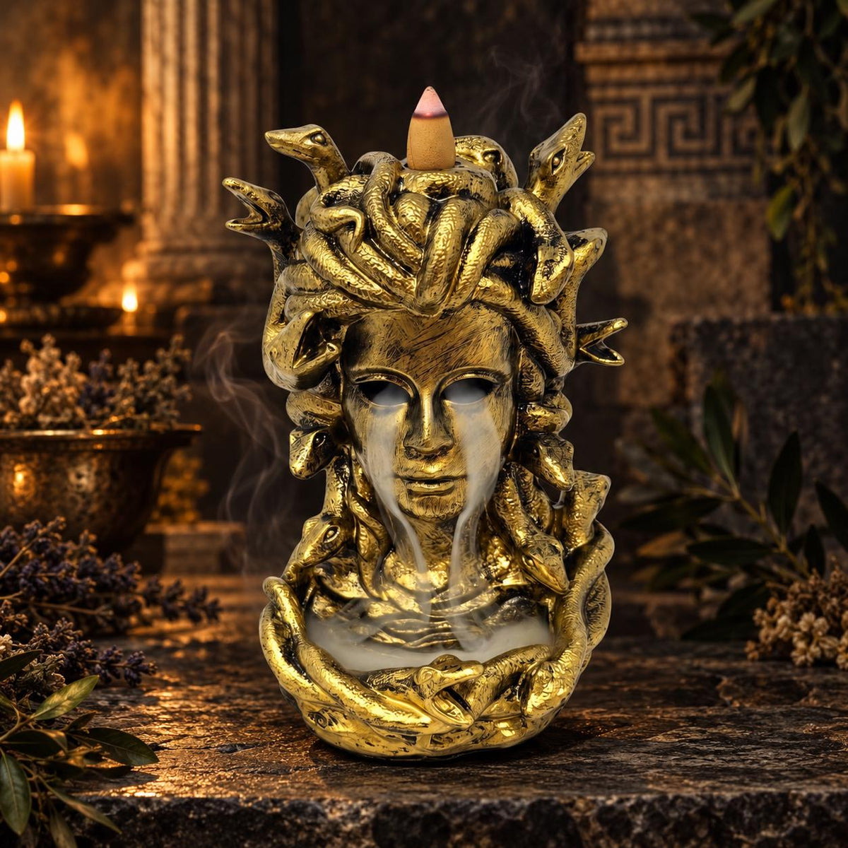 Medusa Backflow Incense Burner