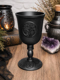 Tree of Life Cast Iron Ritual Chalice