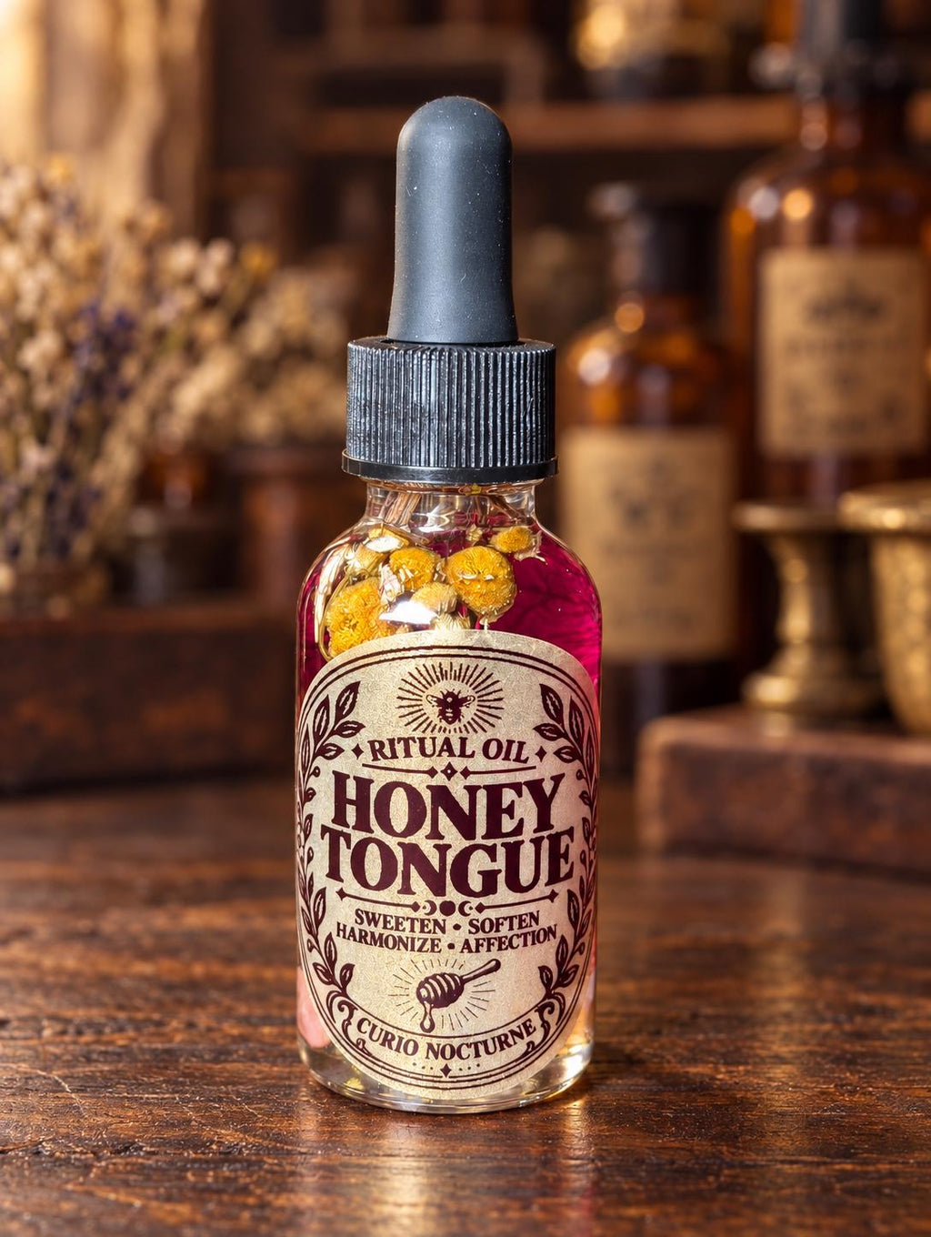Honey Tongue Oil • Sweeten Communication, Influence Words, Relationship Harmony Oil, Persuasion & Kind Speech Ritual Oil