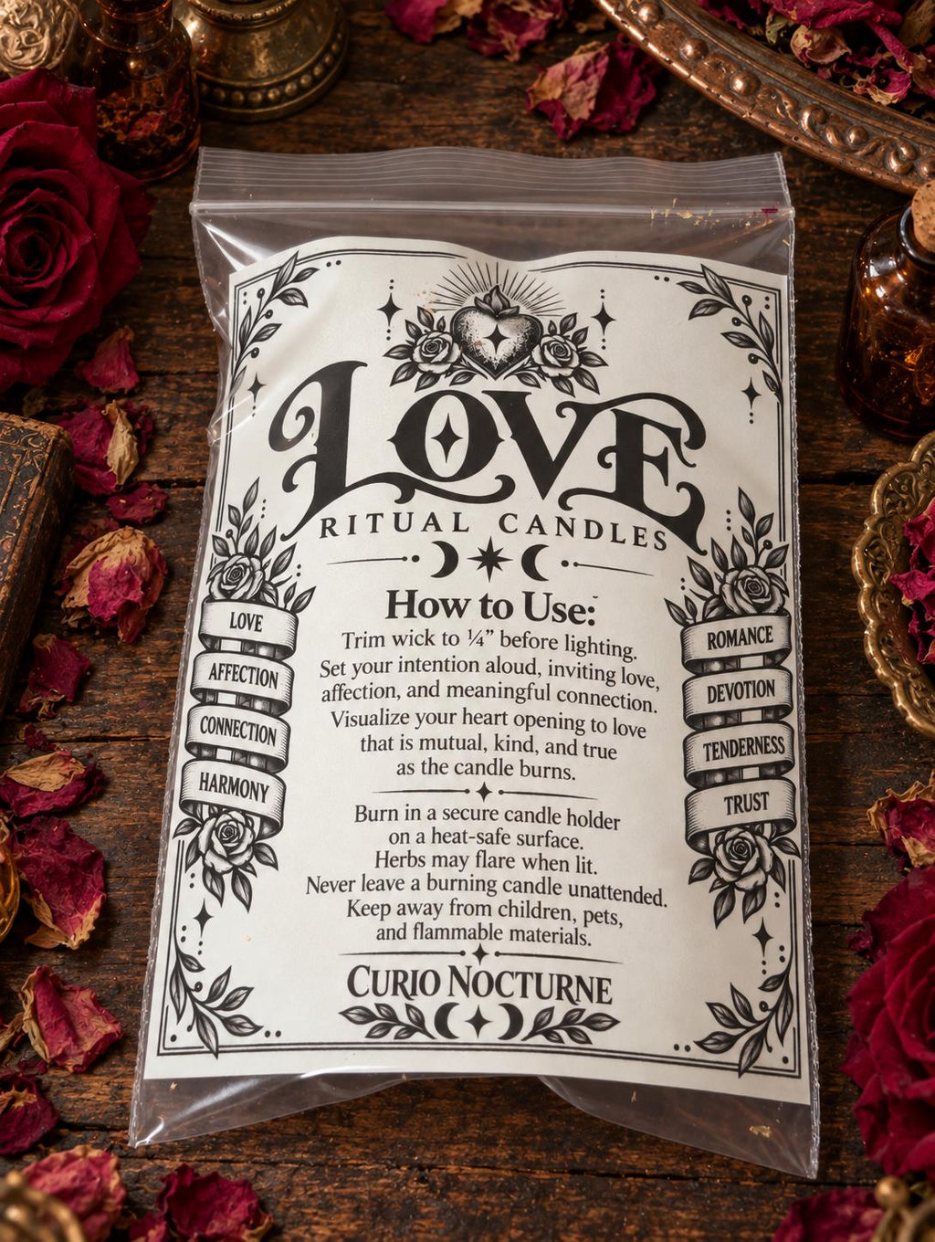 Love Ritual Candles • Romance, Affection & Connection