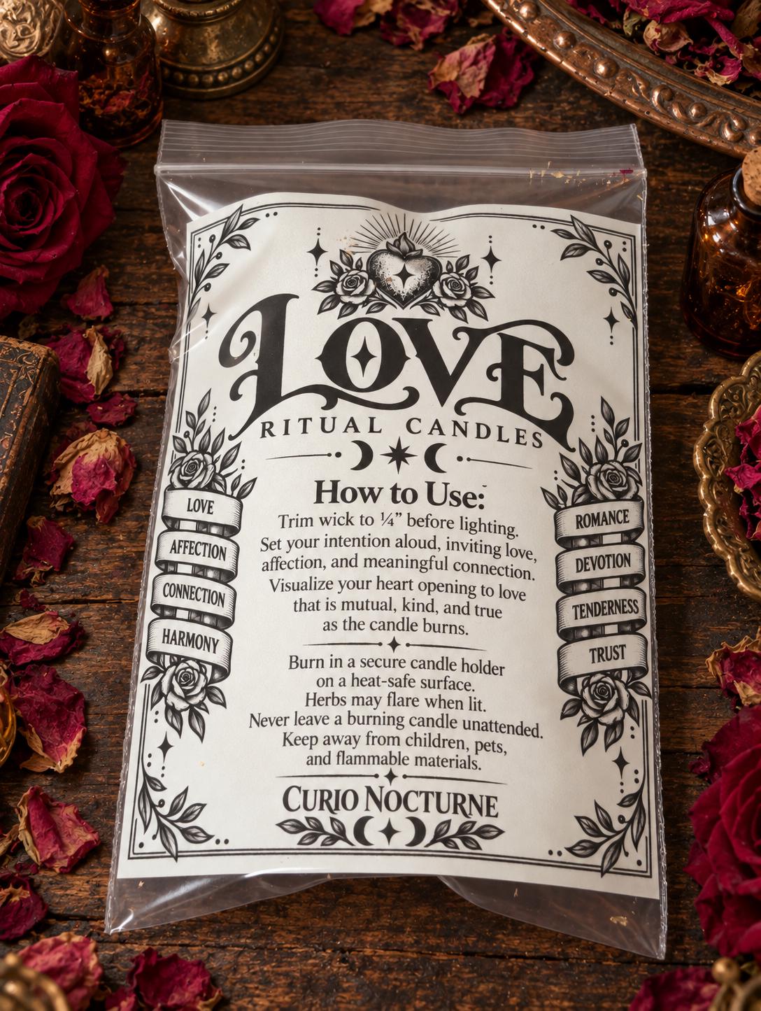 Love Ritual Candles • Romance, Affection & Connection