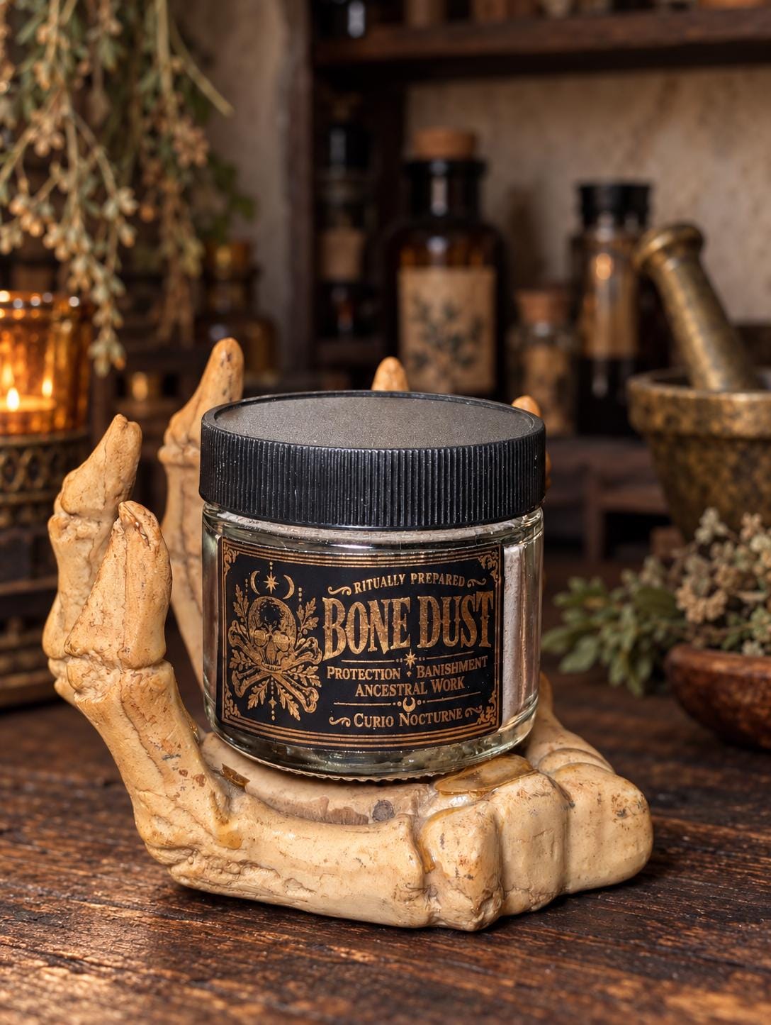 Bone Dust • Ritually Prepared • Ethically Sourced  • Protection, Banishing, Ancestral Work
