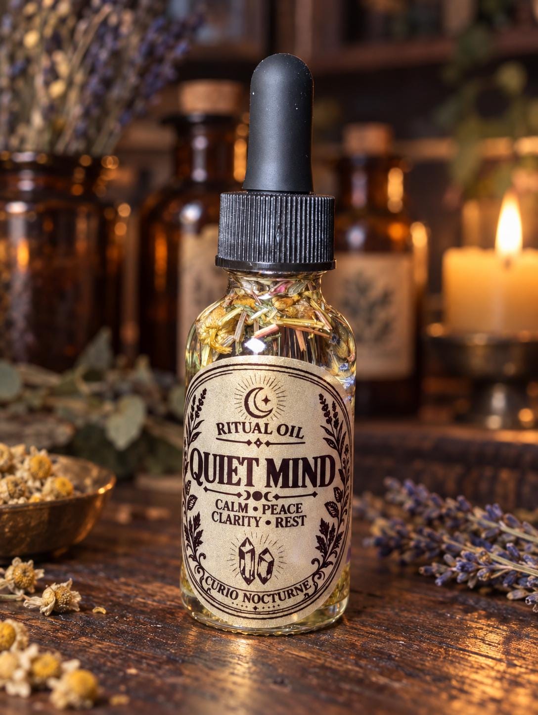 Quiet Mind Oil • Calm, Clarity, Relaxation, Peace, Sleep Support