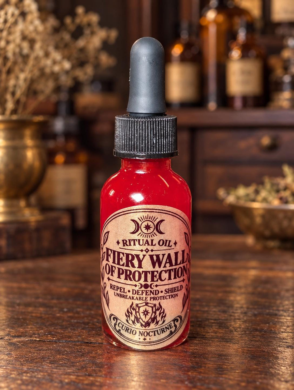 Fiery Wall of Protection • Unbreakable Defense, Commanding Protection & Return to Sender Ritual Oil