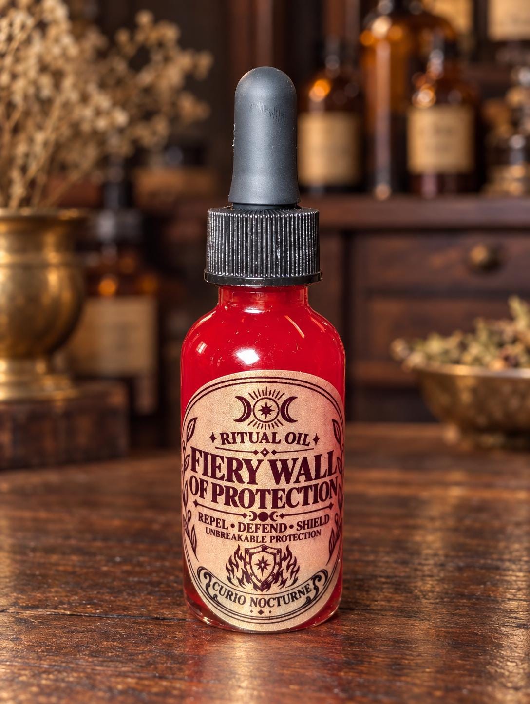 Fiery Wall of Protection • Unbreakable Defense, Commanding Protection & Return to Sender Ritual Oil