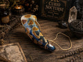 Buffalo Horn Blowing Horn with Adjustable Carry Strap