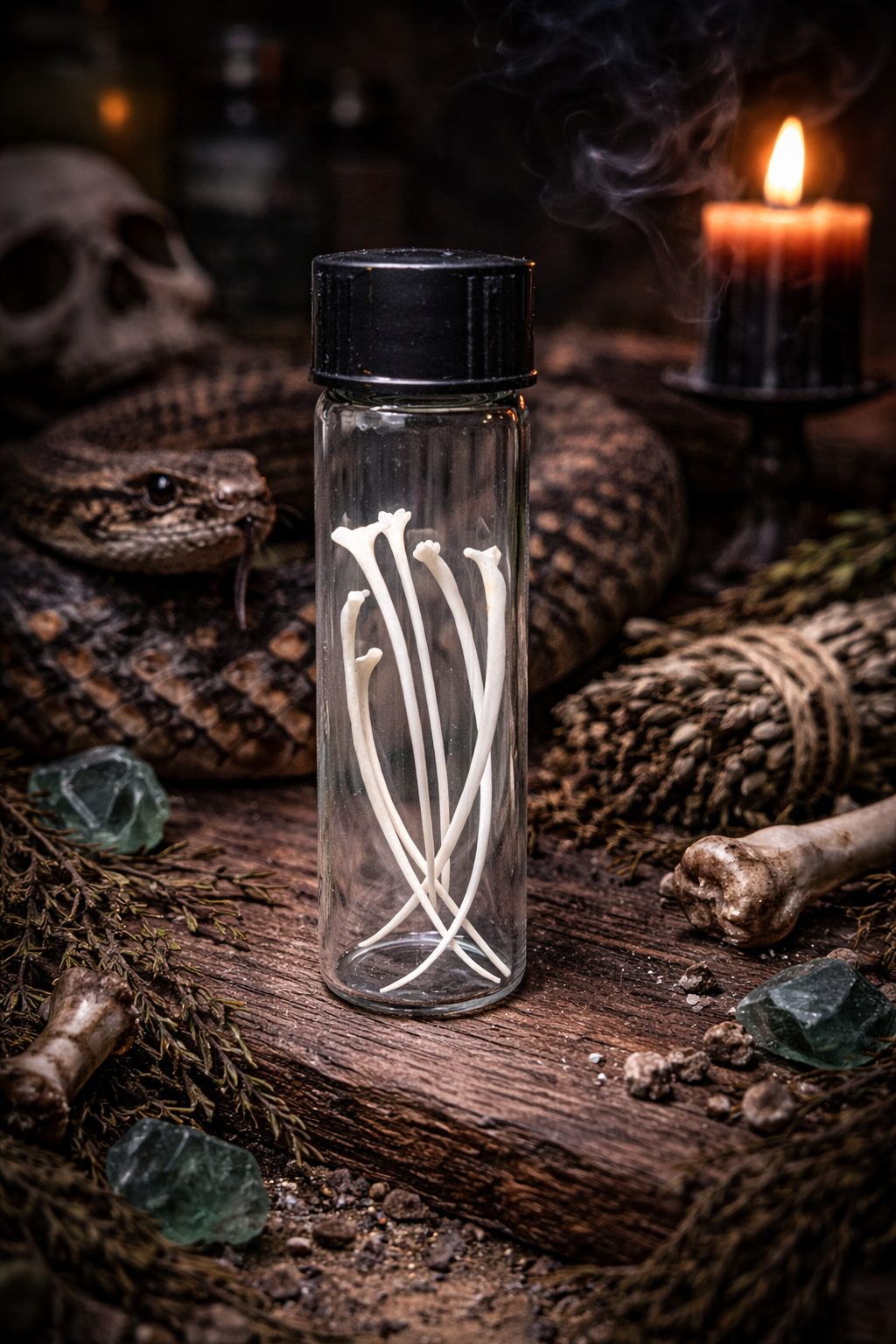 Rattlesnake Ribs • Ethically Sourced Diamondback Rattlesnake•| Protection, Power & Transformation Curio