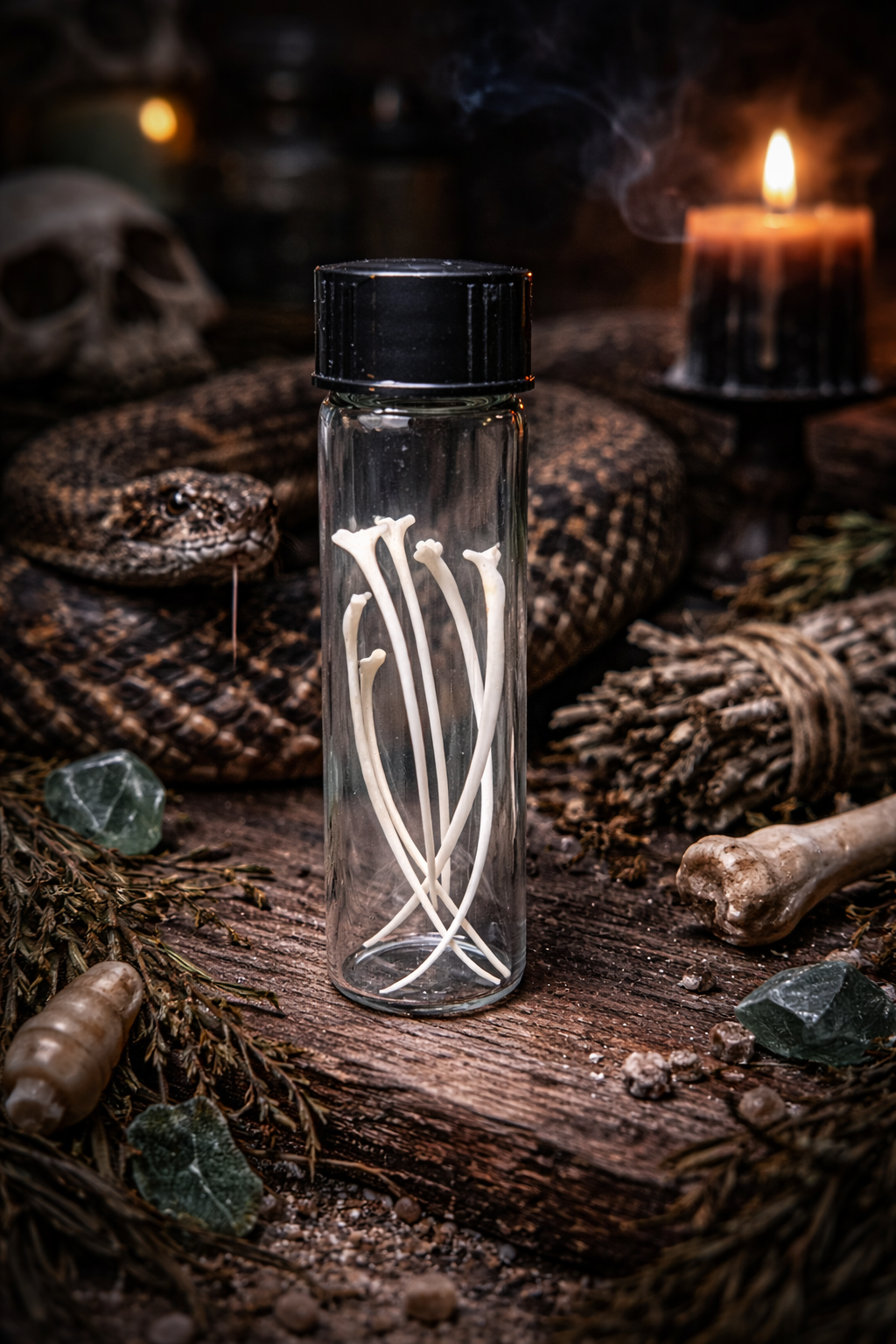 Rattlesnake Ribs • Ethically Sourced Diamondback Rattlesnake•| Protection, Power & Transformation Curio