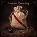 Protection Mojo Bag • Hand Painted Spelled Warding Charm for Protection, Spiritual Defense & Negative Energy Shielding