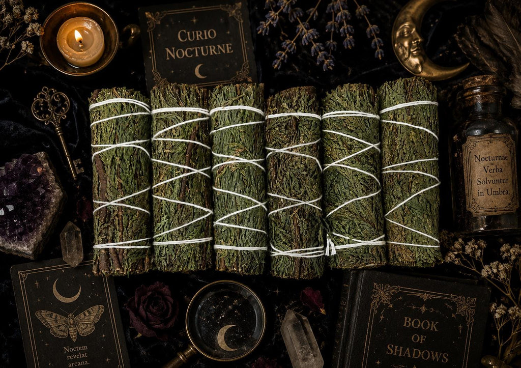 Cedar Smudge Wand • Hand-Tied Cedar Bundle for Protection, Cleansing & Prosperity