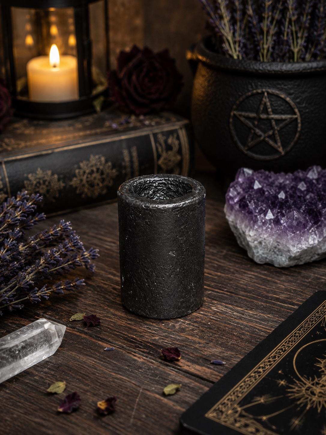 Cast Iron Chime Candle Holder • Altar Candle Holder • Ritual Candle Holder • Witchcraft & Pagan Decor