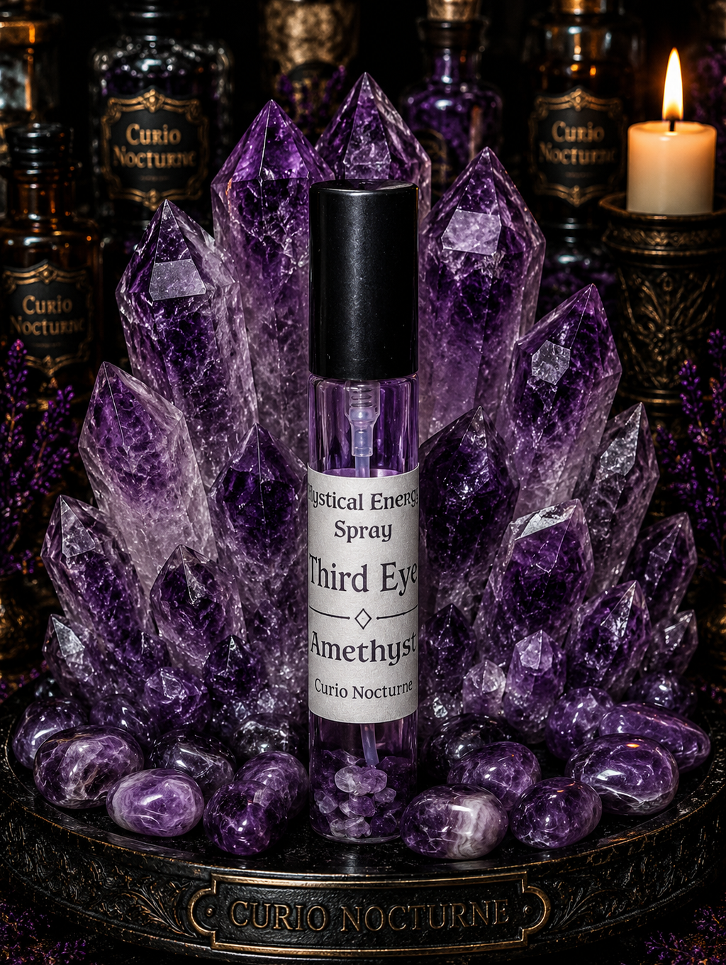 Third Eye • Amethyst • Crystal Energy Spray • Intuition • Insight • Psychic Awareness