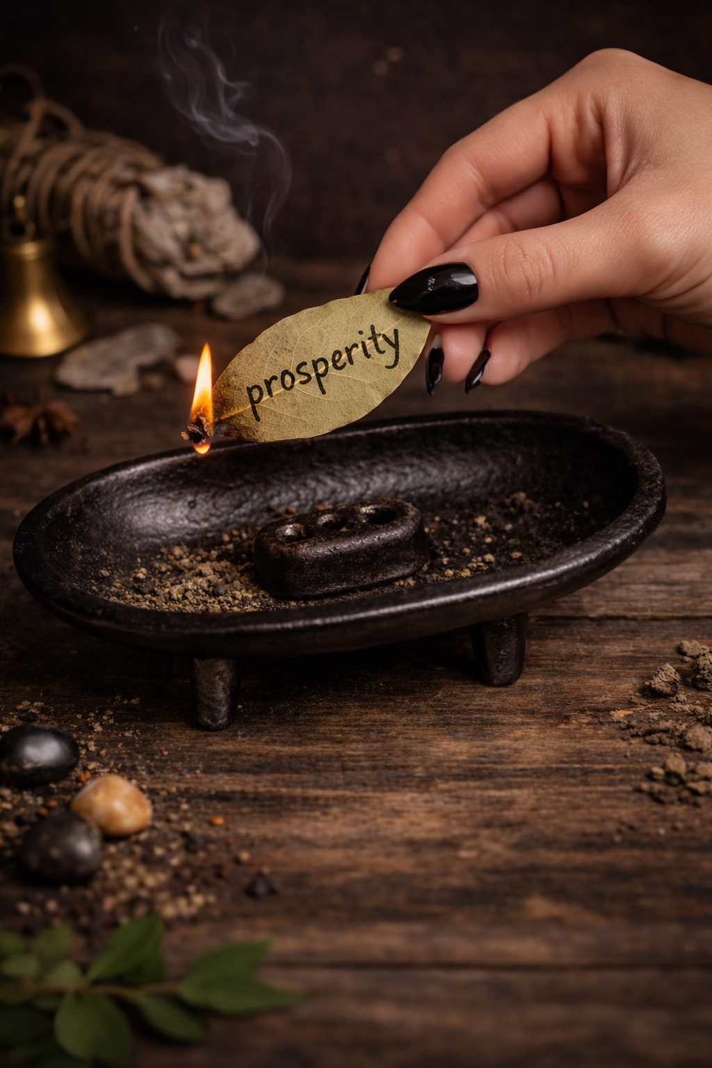 Cast Iron Incense Burner | Oval Smudge Bowl | Removable Insert | Resin Burner | Cone Incense Holder | Ritual Tool | Altar Decor
