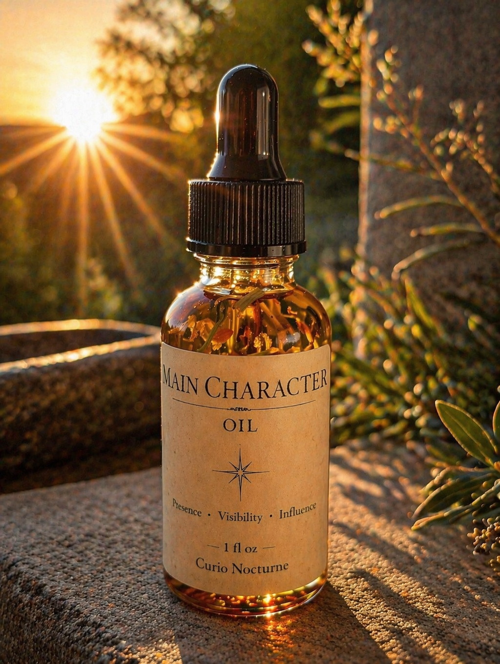 Main Character Oil • Confidence, Visibility & Influence • Attraction Oil for Presence, Success and Recognition