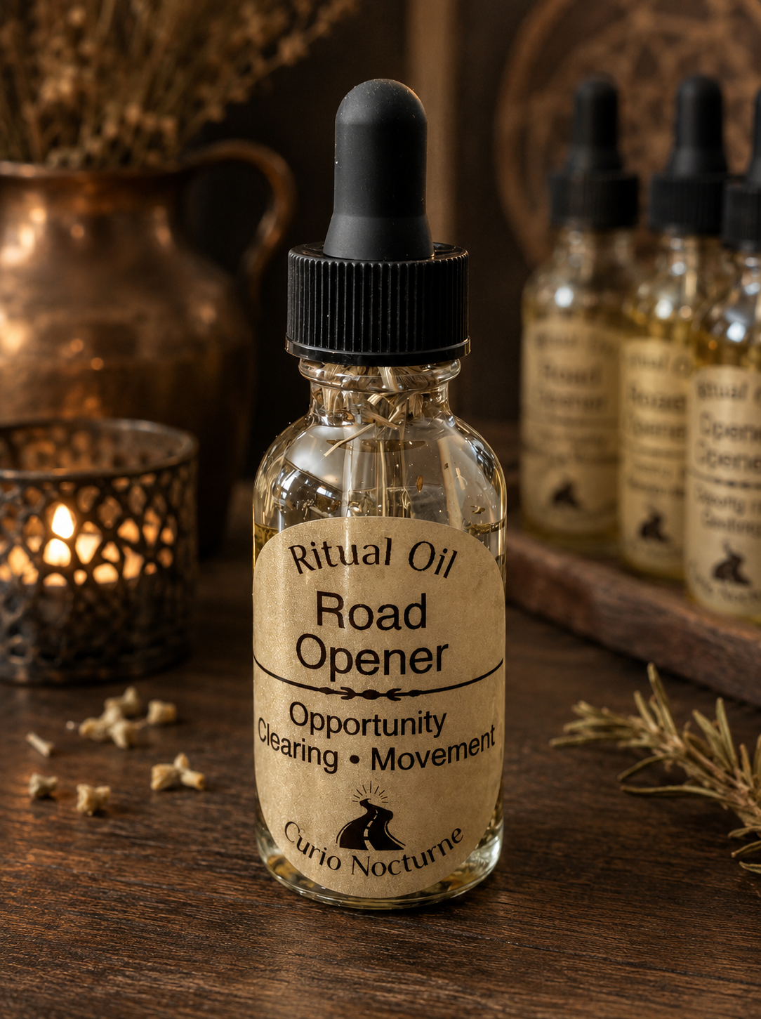 Road Opener Oil • Remove Blockages, Open Paths, New Opportunities, Success & Forward Movement, Intention Oil