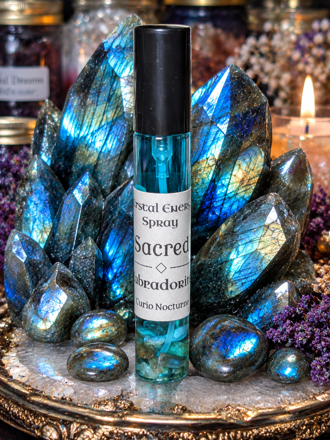Sacred • Labradorite• Crystal Energy Spray • Sacred Space • Intuition • Spiritual Alignment