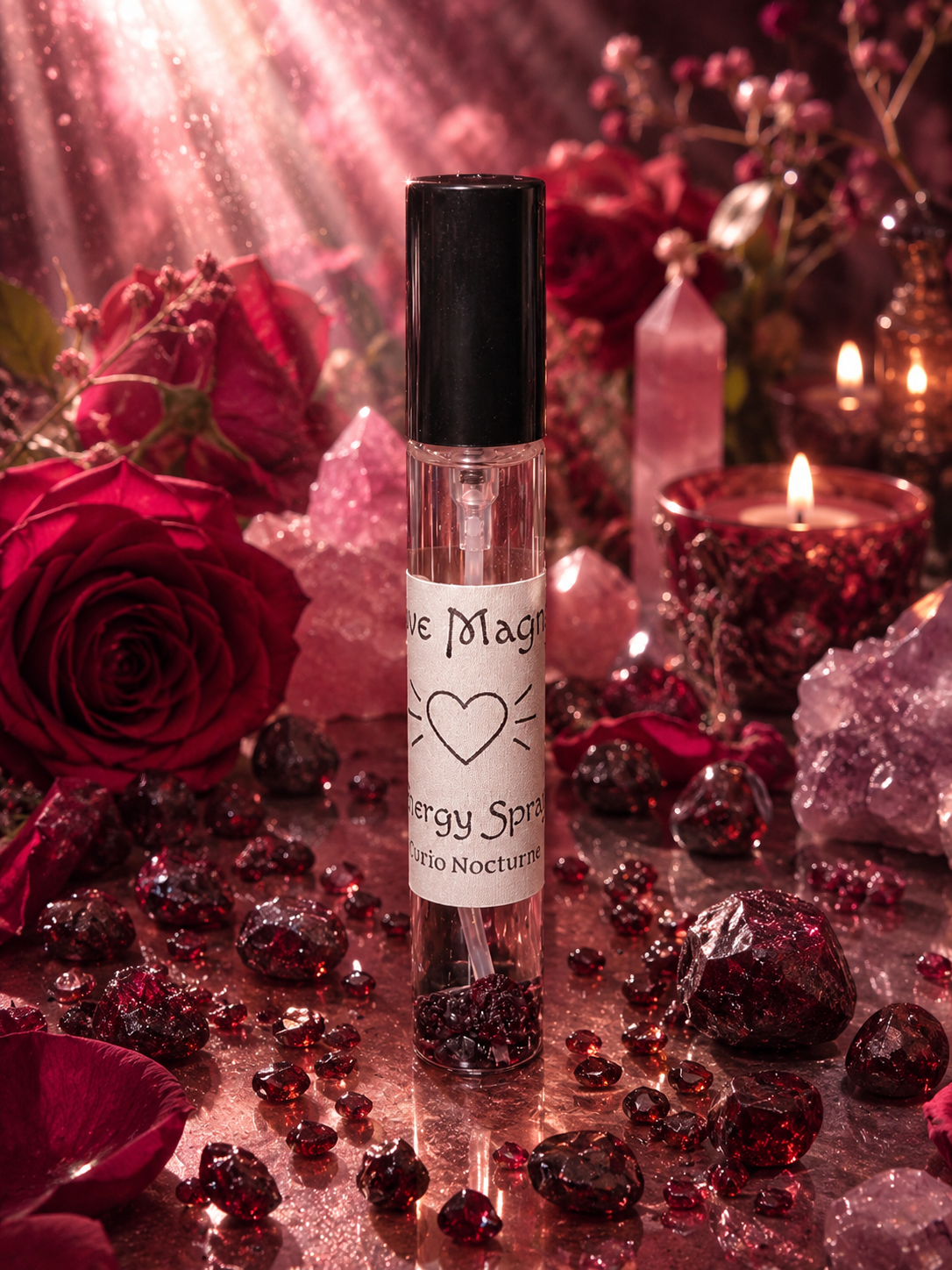 Crystal Infused Energy Spray • Spiritual Spray for Personal Energy, Ritual Work, Meditation & Daily Intentions • Spells and Manifesting