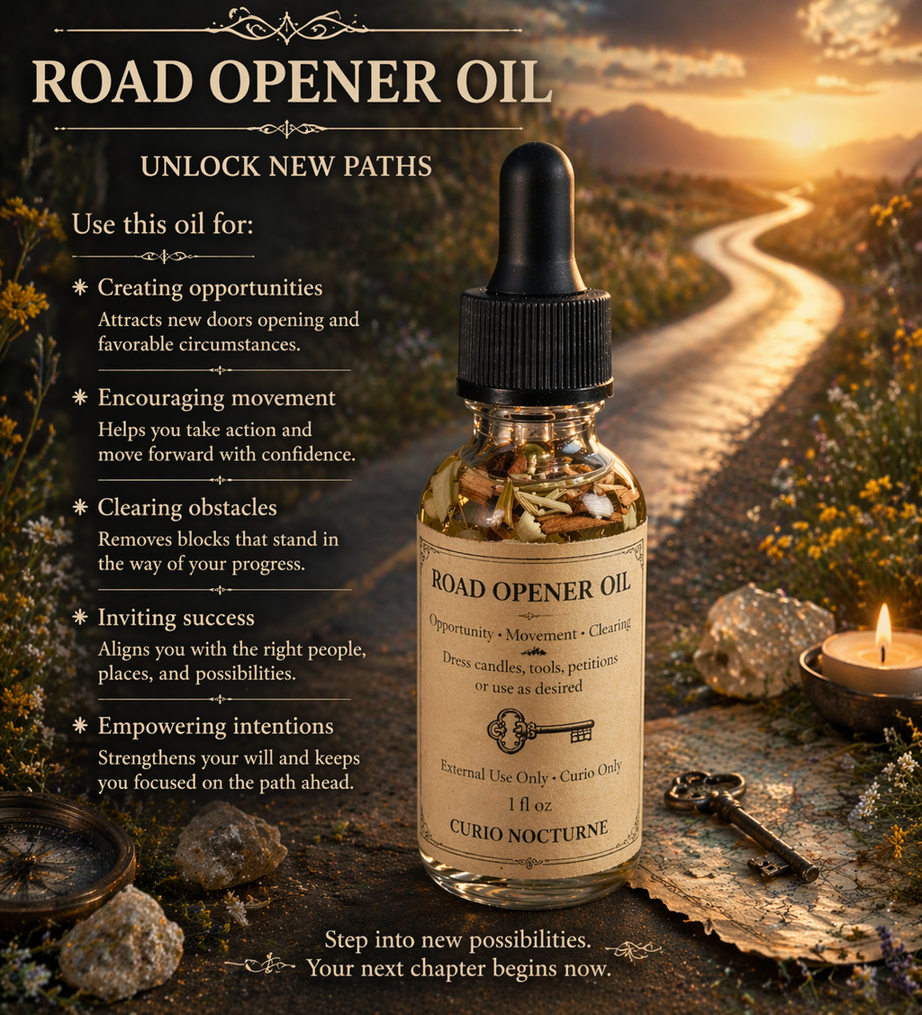 Road Opener Oil • Remove Blockages, Open Paths, New Opportunities, Success & Forward Movement, Intention Oil