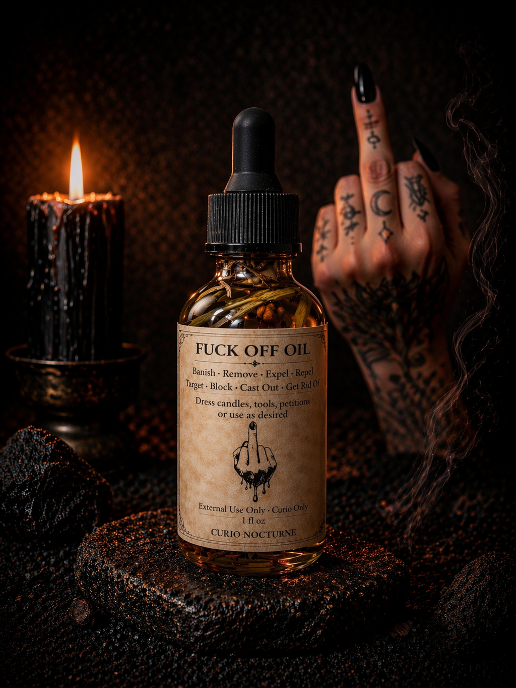 Banishing & Protection Oil • F*ck Off Oil, Remove Negative Energy, Return to Sender, Spiritual Defense