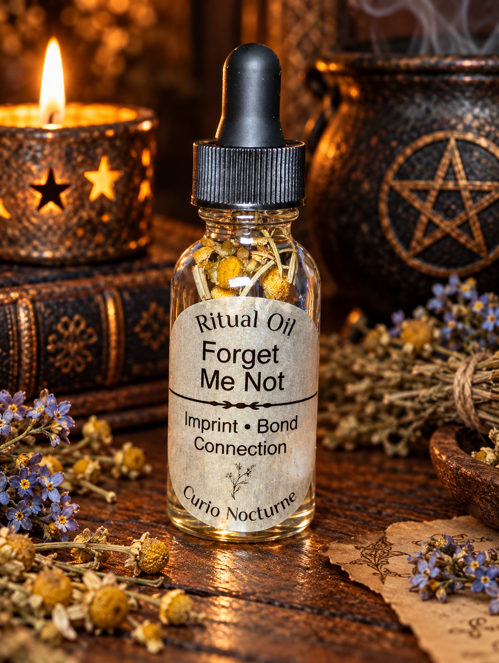 Forget Me Not Oil • Imprint, Bond & Connection • Memory, Emotional Recall and Lasting Connection Ritual Oil