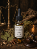Justice Oil • Truth & Balance, Fair Outcome, Favorable Decisions, Conflict Resolution, Legal Matters, Court Case Support, Conjure Oil
