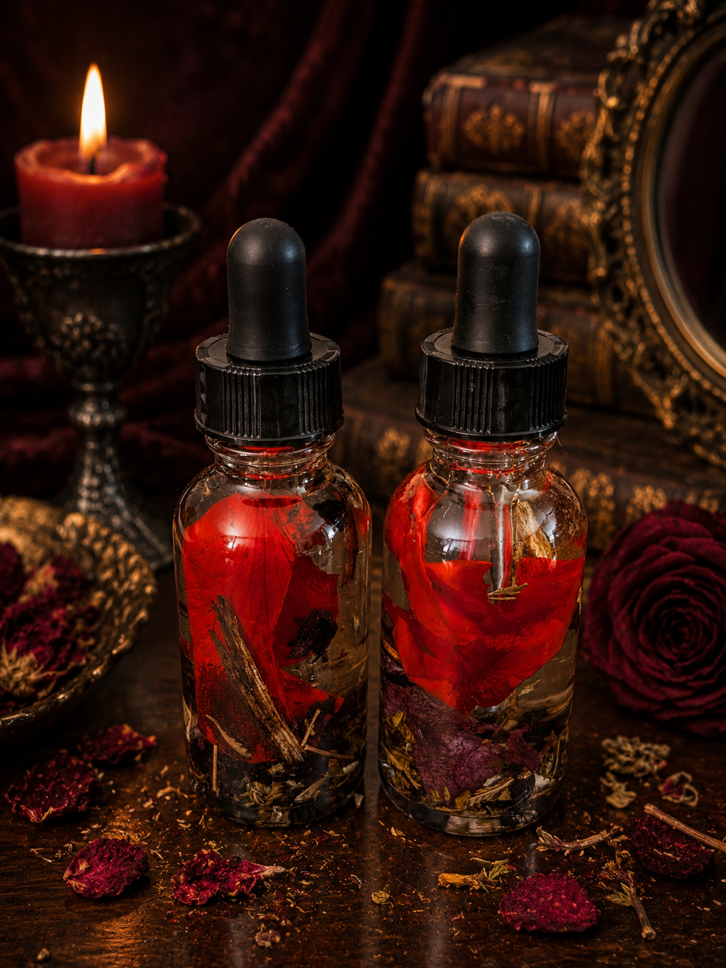 Scarlet Temptation Oil • Attraction, Desire & Seduction, Love Drawing, Passion, Confidence & Magnetic Energy, Intention Oil