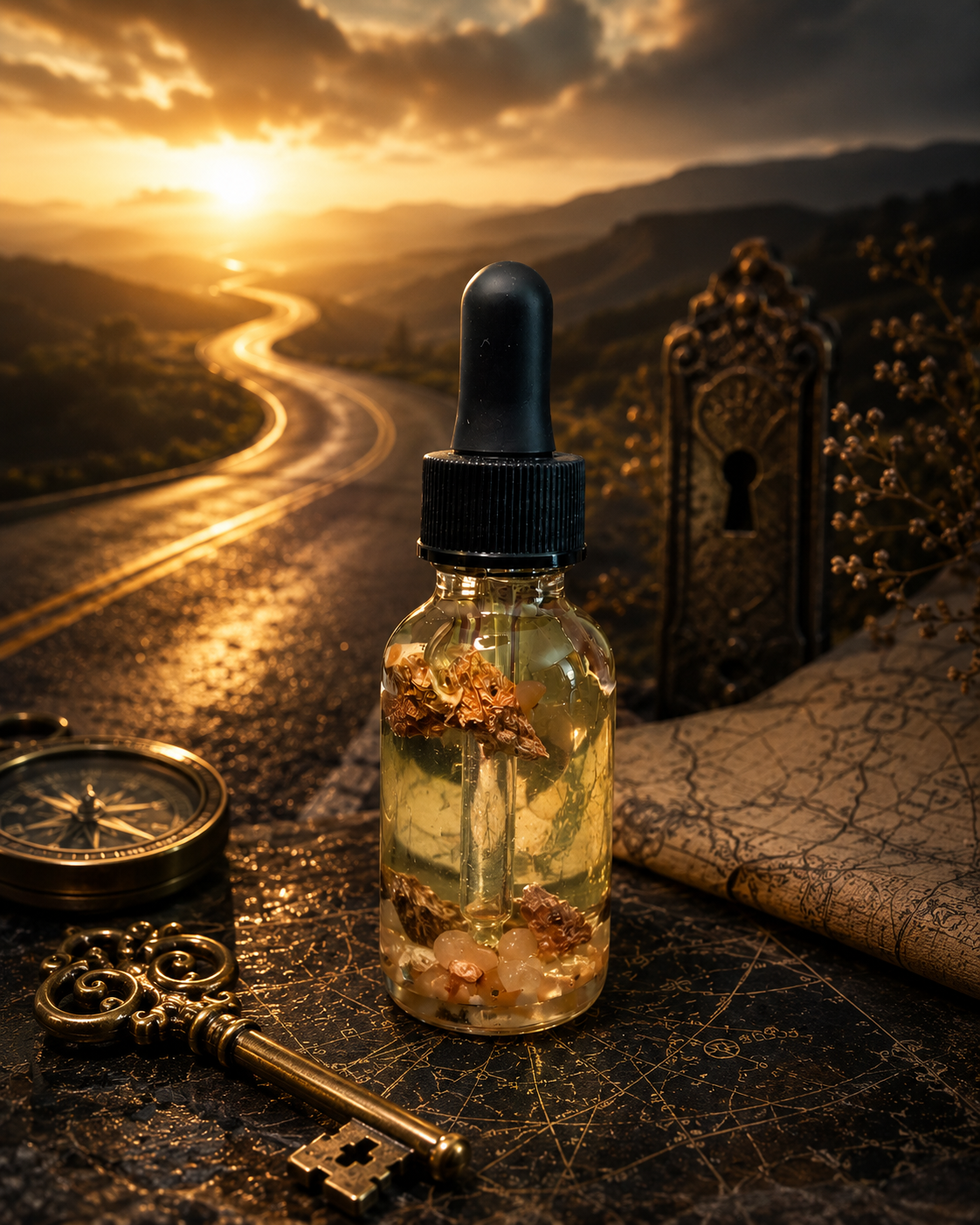 Road Opener Oil • Remove Blockages, Open Paths, New Opportunities, Success & Forward Movement, Intention Oil