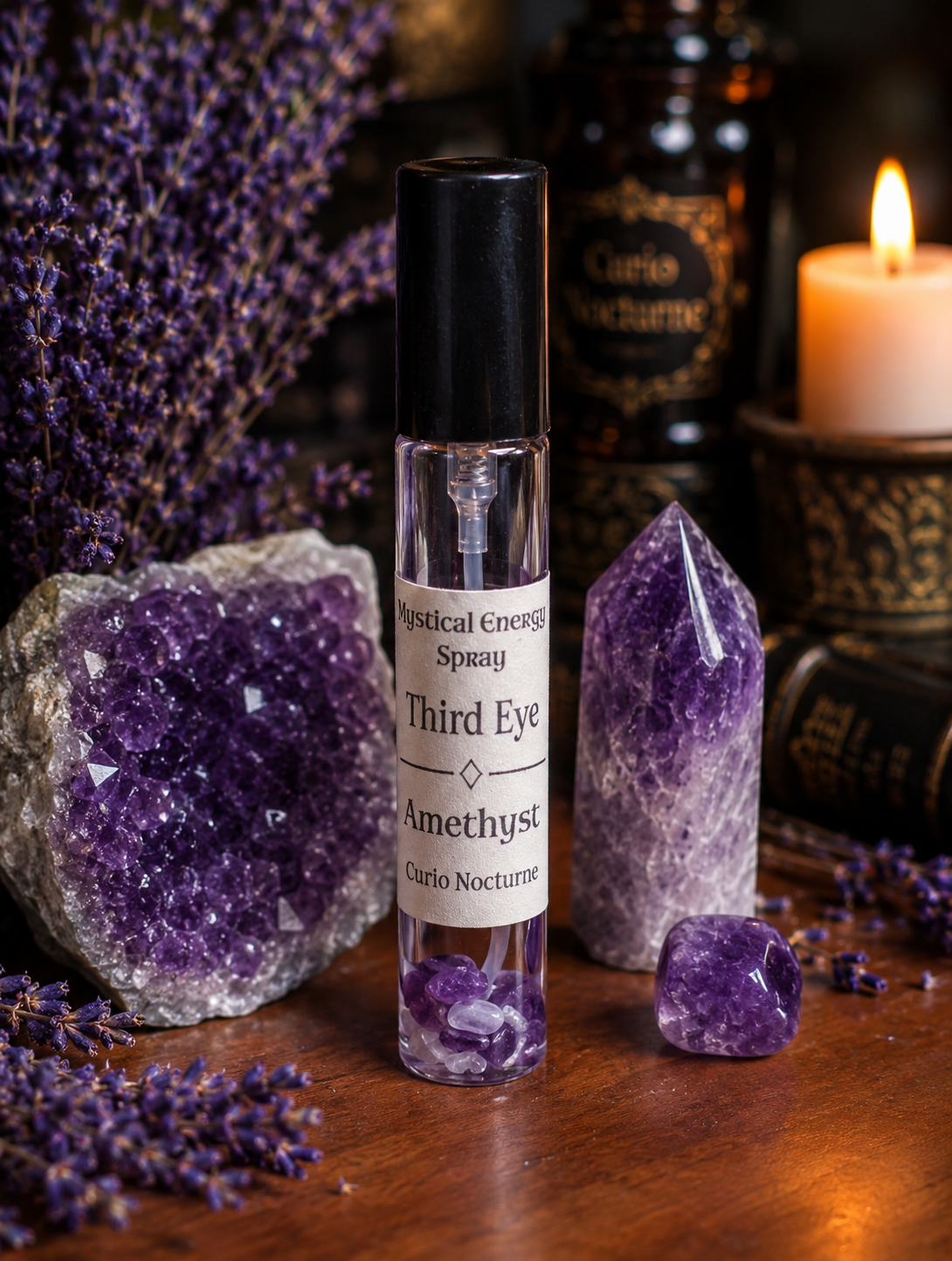 Third Eye • Amethyst • Crystal Energy Spray • Intuition • Insight • Psychic Awareness