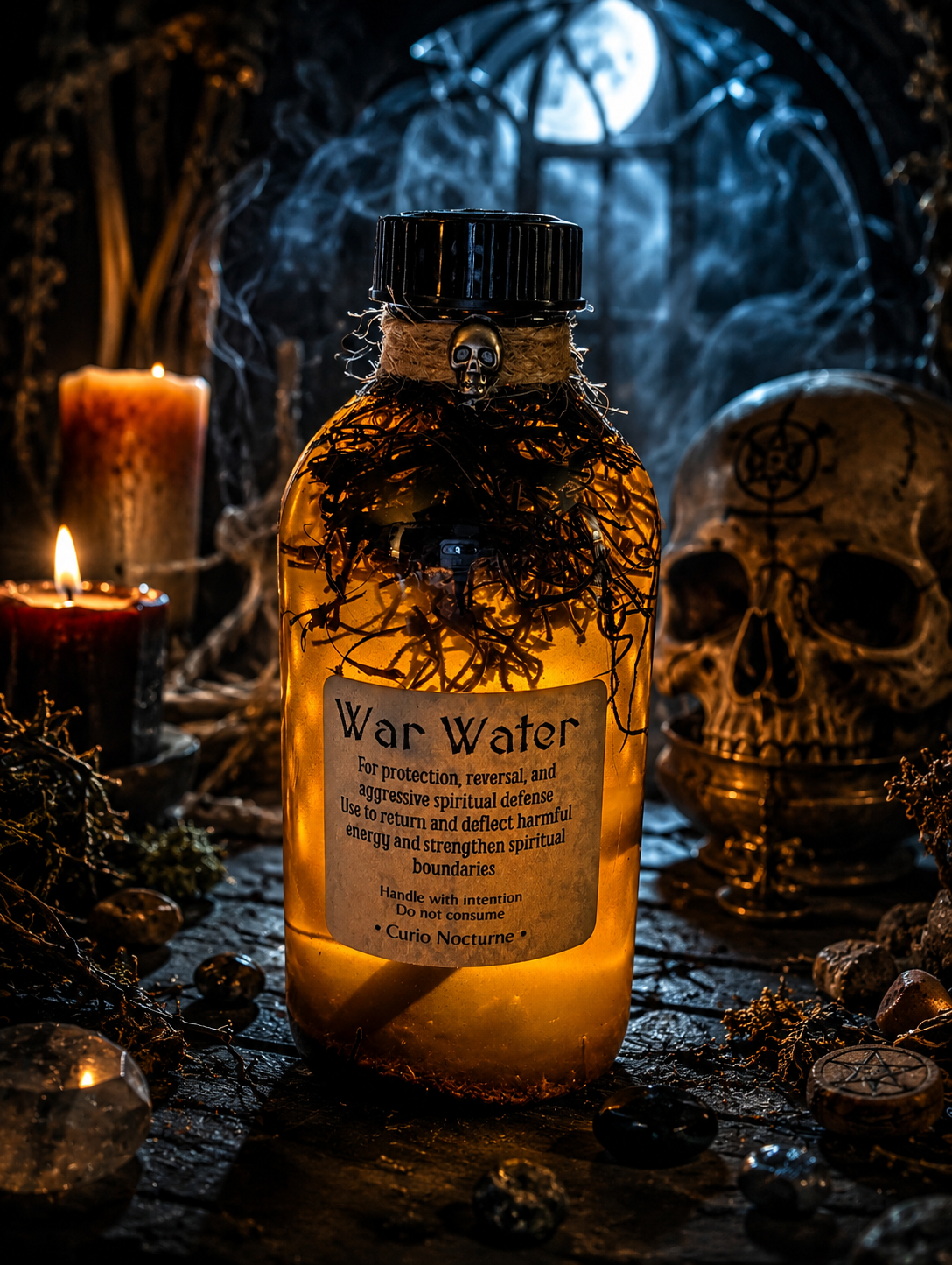 War Water • Protection, Warding & Defensive Work, Spiritual Protection, Boundary Setting, Remove Negative Energy, Conjure Blend