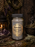 Protection Ritual Salt • Shielding • Warding • Energy Protection • Spiritual Cleansing • Handcrafted Ritual Salt • 4 oz Glass Jar