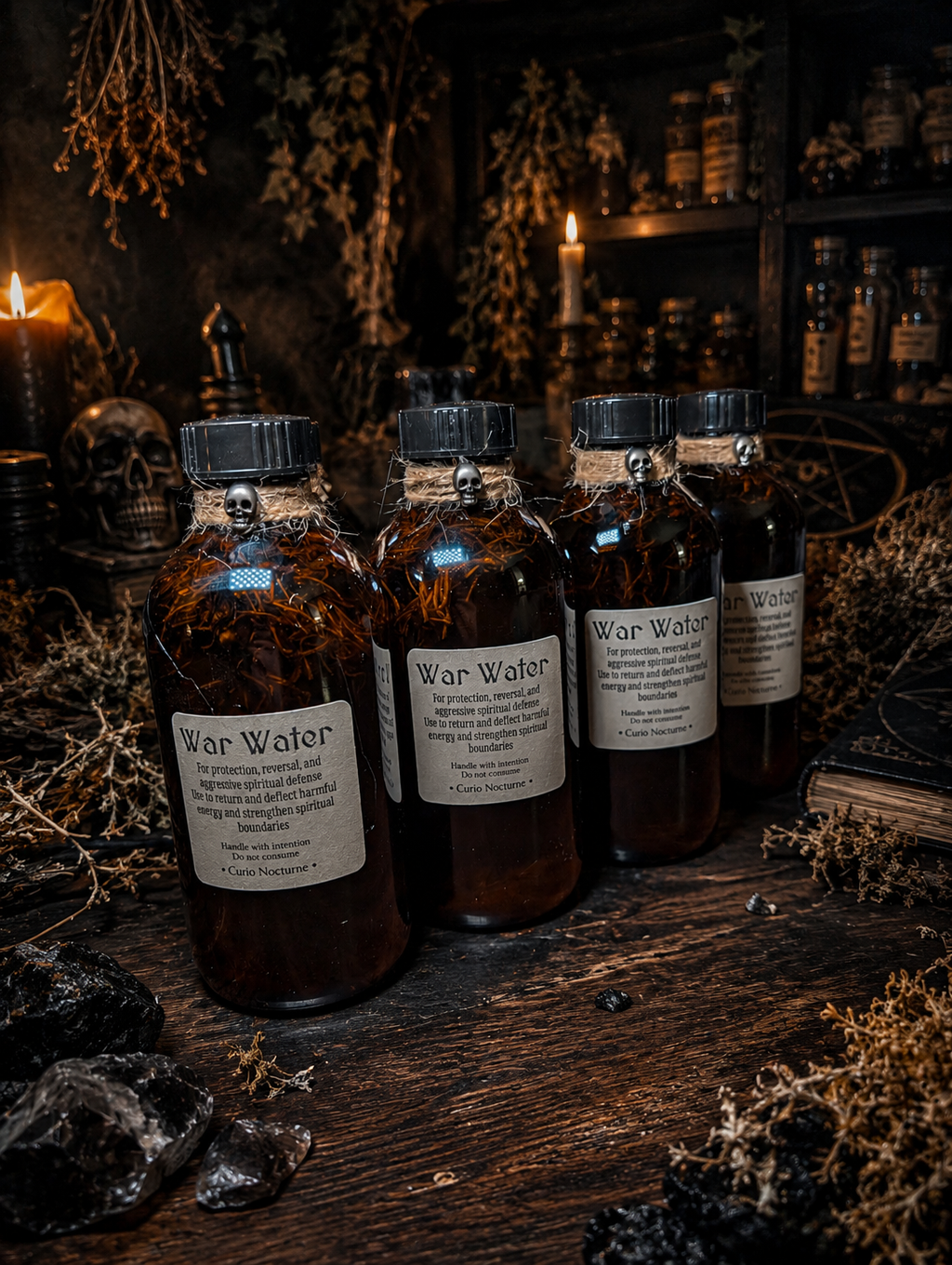 War Water • Protection, Warding & Defensive Work, Spiritual Protection, Boundary Setting, Remove Negative Energy, Conjure Blend