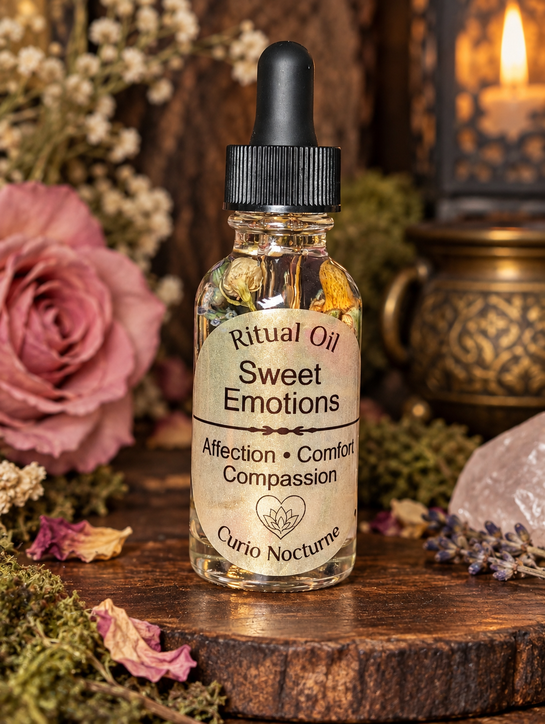Sweet Emotions Oil • Emotional Healing, Kindness & Gentle Treatment, Love, Peace, Soften Energy, Self Love, Intention Oil