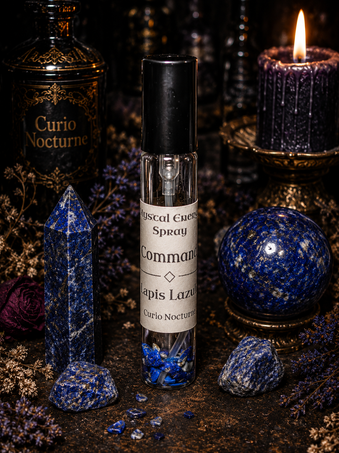 Command • Lapis Lazuli • Crystal Energy Spray
 • Authority • Confidence • Leadership