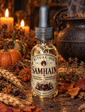 Samhain Ritual Oil with Black Obsidian • Ancestor Work, Remembrance, Divination & Protection