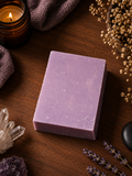Shadow Work Ritual Soap • Oakmoss Lavender Sea Salt Scrub • Handmade Exfoliating Ground Reflection Emotional Release • Spiritual Self Care