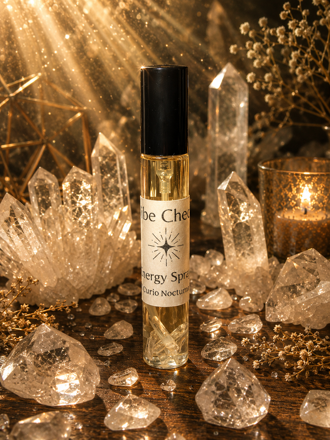 Crystal Infused Energy Spray • Spiritual Spray for Personal Energy, Ritual Work, Meditation & Daily Intentions • Spells and Manifesting