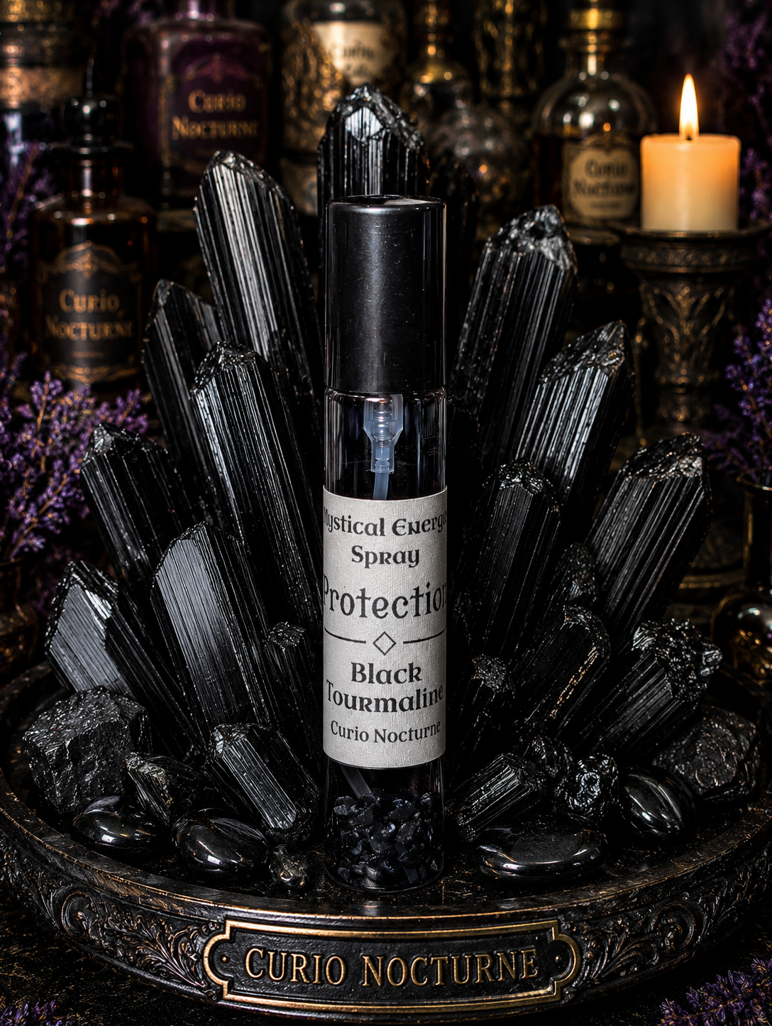 Protection • Black Tourmaline • Crystal Energy Spray • Protection • Shielding • Grounding