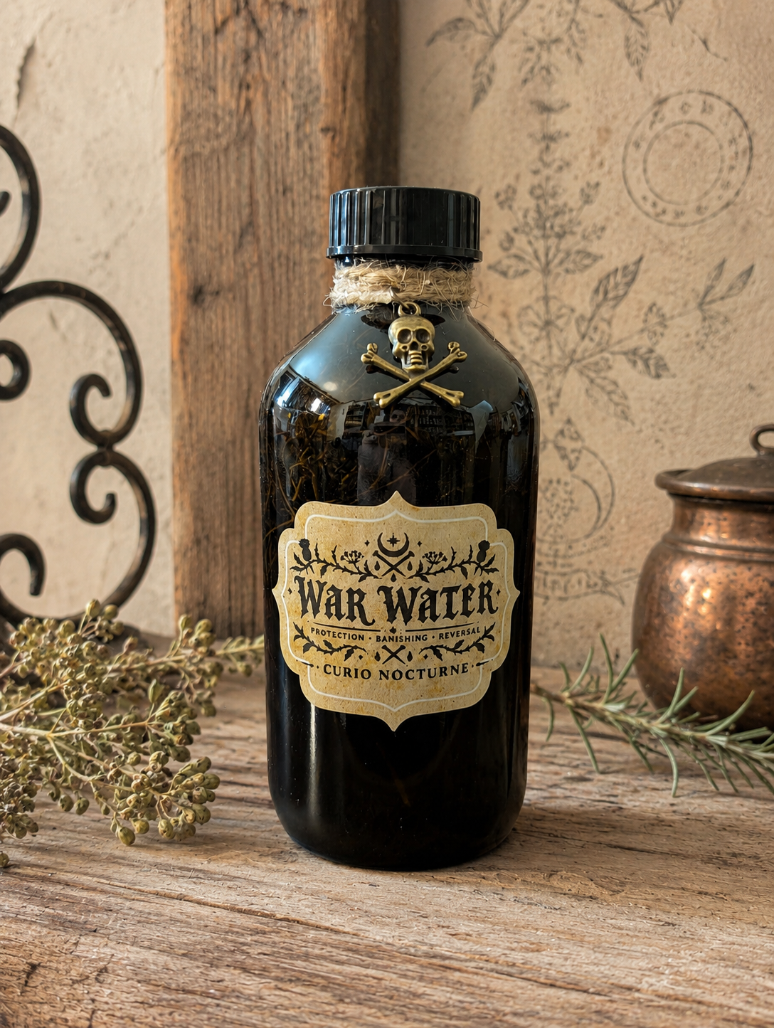 War Water • Protection, Warding & Defensive Work, Spiritual Protection, Boundary Setting, Remove Negative Energy, Conjure Blend