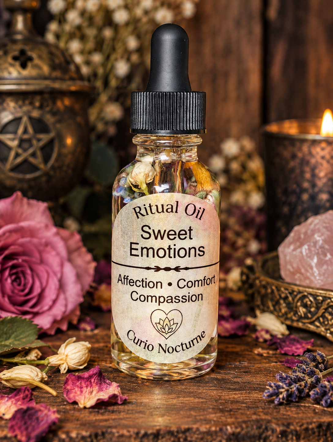 Sweet Emotions Oil • Emotional Healing, Kindness & Gentle Treatment, Love, Peace, Soften Energy, Self Love, Intention Oil